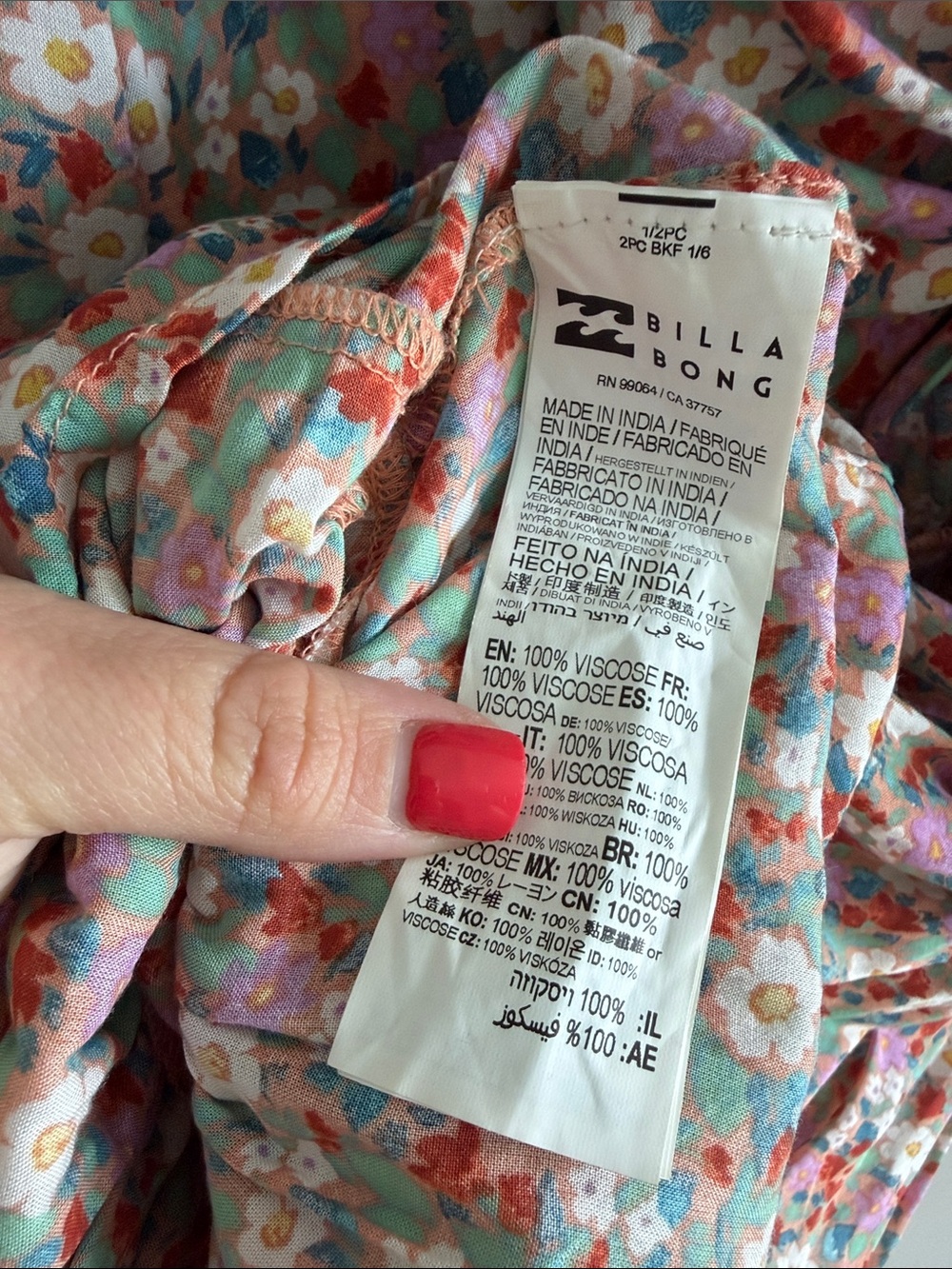 Billabong x The Salty Blonde Ditsy Dreamer Floral Cutout Mini Dress - Picture 8 of 8